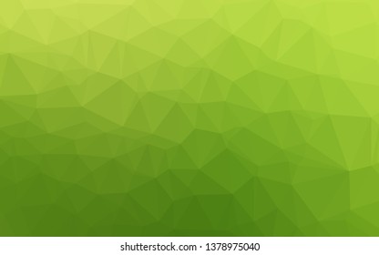 Light Green vector abstract polygonal layout. An elegant bright illustration with gradient. Template for a cell phone background.