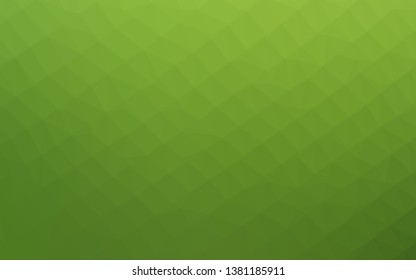 Light Green vector abstract polygonal texture. A completely new color illustration in a vague style. Completely new design for your business.