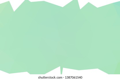 Light Green vector abstract polygonal layout. An elegant bright illustration with gradient. New texture for your design.
