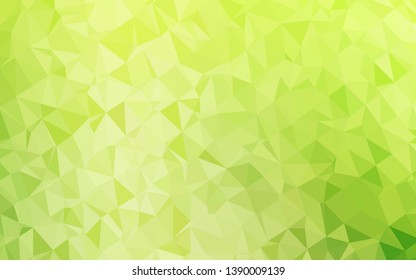 Light Green vector abstract polygonal cover. Geometric illustration in Origami style with gradient. New texture for your design.