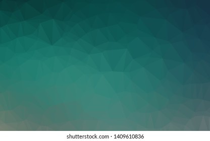 Light Green vector abstract polygonal layout. Shining colored illustration in a Brand new style. Textured pattern for background.