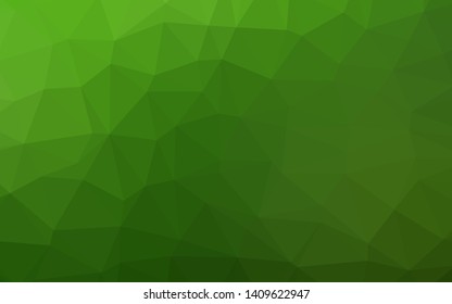 Light Green vector abstract polygonal layout. Geometric illustration in Origami style with gradient. Completely new template for your business design.
