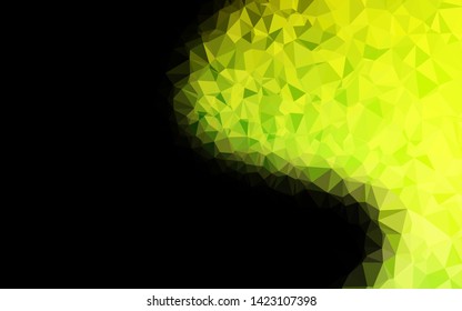 Light Green vector abstract polygonal texture. An elegant bright illustration with gradient. Completely new template for your business design.