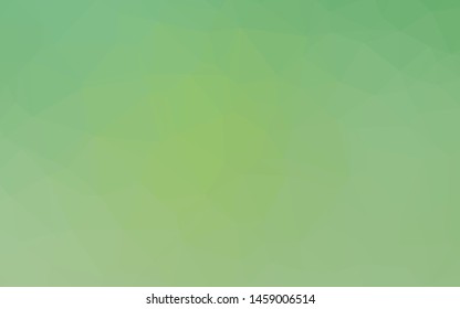 Light Green vector abstract polygonal layout. Shining illustration, which consist of triangles. Template for a cell phone background.