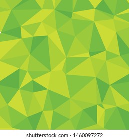 Light green vector abstract polygonal background. Illustration low poly backdrop