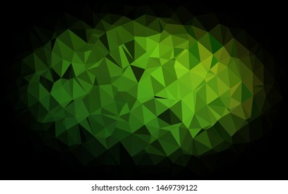 Light Green vector abstract polygonal texture. An elegant bright illustration with gradient. Polygonal design for your web site.