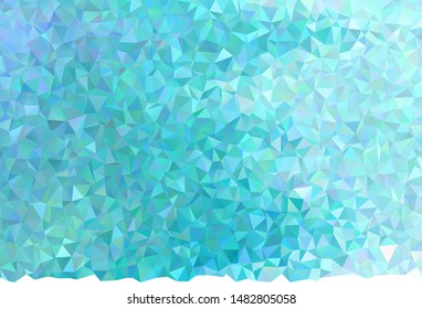 Light Green vector abstract polygonal background. Colorful abstract illustration with triangles. Polygonal design for your web site.