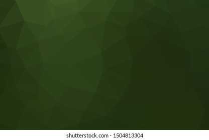 Light Green vector abstract polygonal cover. A vague abstract illustration with gradient. Brand new design for your business.