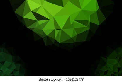 Light Green vector abstract polygonal cover. Modern geometrical abstract illustration with gradient. Brand new style for your business design.