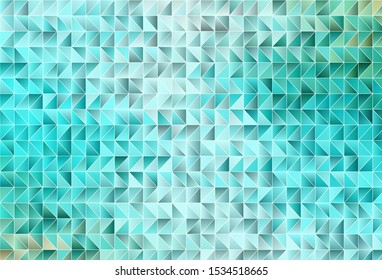 Light Green vector abstract polygonal template. Geometric illustration in Origami style with gradient.  Best triangular design for your business.