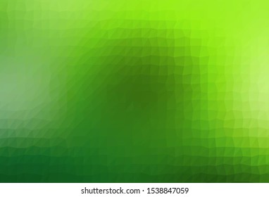 Light Green vector abstract polygonal cover. Modern geometrical abstract illustration with gradient. Polygonal design for your web site.
