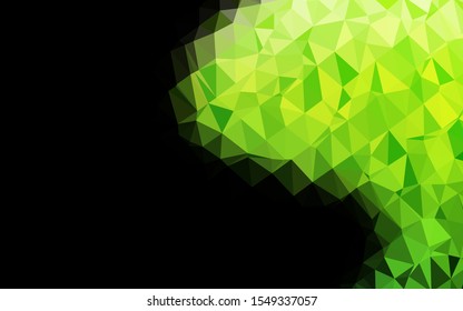 Light Green vector abstract polygonal texture. Shining colored illustration in a Brand new style. Template for your brand book.