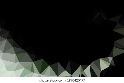 Light Green vector abstract polygonal texture. A sample with polygonal shapes. Completely new design for your business.