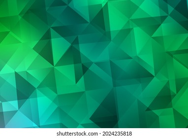 Light Green vector abstract polygonal template. Polygonal abstract illustration with gradient. Brand new design for your business.