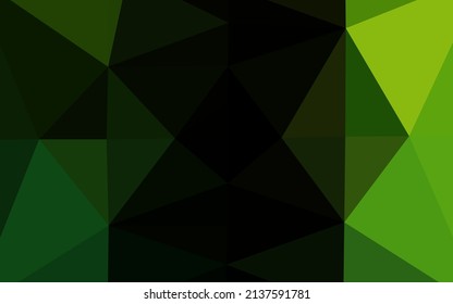 Light Green vector abstract polygonal layout. An elegant bright illustration with gradient. Template for a cell phone background.