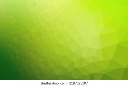 Cubierta poligonal abstracta del vector verde claro. Ilustración abstracta geométrica moderna con gradiente. Patrón elegante para un libro de marca.