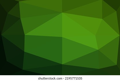 Diseño poligonal abstracto del vector verde claro. Una elegante ilustración brillante con gradiente. Patrón texturizado para el fondo.