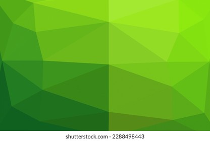 Textura poligonal abstracta del vector verde claro. Ilustración abstracta colorida con gradiente. Plantilla completamente nueva para el diseño de su negocio.