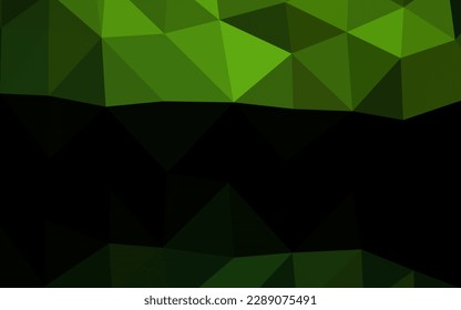 Diseño poligonal abstracto del vector verde claro. Ilustración abstracta vaga con gradiente. Nueva textura para tu diseño.
