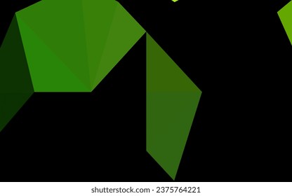 Light Green vector abstract polygonal cover. Colorful illustration in abstract style with gradient. The completely new template can be used for your brand book.