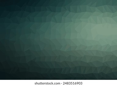Cubierta poligonal abstracta de Vector verde claro. Ilustración colorida a estrenar con degradado. Nueva textura para su diseño.