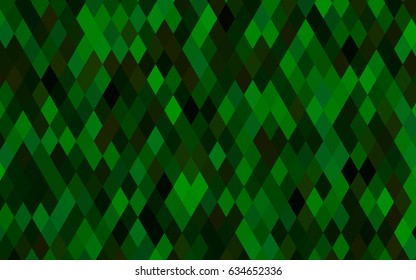 Light Green vector abstract polygonal pattern. A completely new color illustration in a vague style. The textured pattern can be used for background.