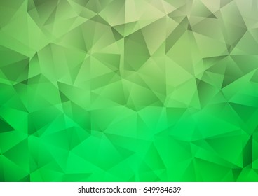 Light Green vector abstract polygonal pattern. Modern geometrical abstract illustration with gradient. The elegant pattern can be used as part of a brand book.
