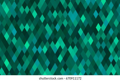 Light Green vector abstract polygonal pattern. Geometric illustration in Origami style with gradient.  The template can be used as a background for cell phones.