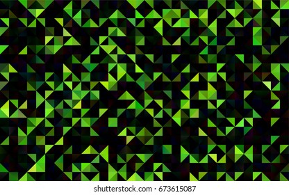 Light Green vector abstract polygonal template. Creative illustration in halftone style with gradient. A new texture for your design.