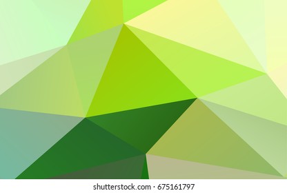 Light Green vector abstract polygonal pattern. An elegant bright illustration with gradient. The template can be used as a background for cell phones.