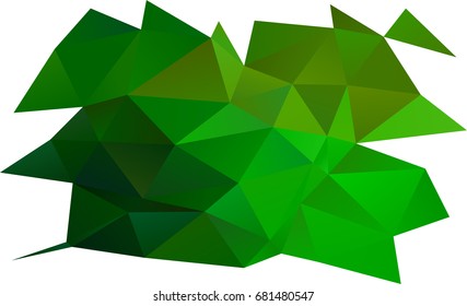 Light Green vector abstract polygonal background. A completely new color illustration in a vague style. The textured pattern can be used for background.
