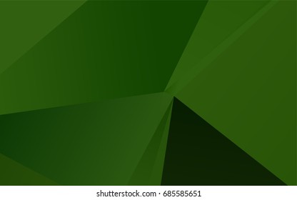 Light Green vector abstract polygonal pattern. Geometric illustration in Origami style with gradient.  A new texture for your design.