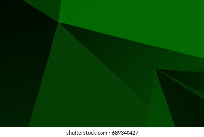 Light Green vector abstract polygonal template. Shining colored illustration in a brand-new style. A completely new template for your business design.