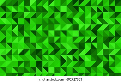 Light Green vector abstract polygonal pattern. Geometric illustration in Origami style with gradient.  The elegant pattern can be used as part of a brand book.