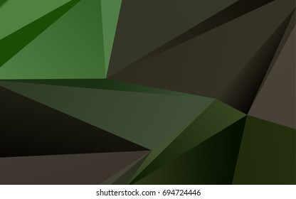 Light Green vector abstract polygonal template. An elegant bright illustration with gradient. A completely new design for your business.
