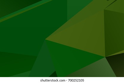 Light Green vector abstract polygonal pattern. A sample with polygonal shapes. Brand-new style for your business design.