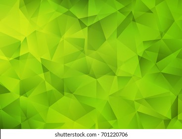 Light Green vector abstract polygonal pattern. A vague abstract illustration with gradient. A completely new design for your business.