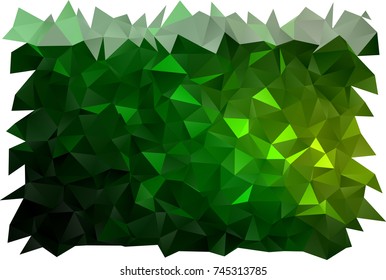 Light Green vector abstract polygonal background. Shining illustration, which consist of triangles. A completely new template for your business design.