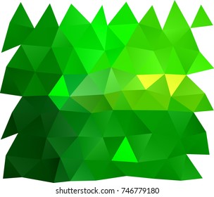 Light Green vector abstract polygonal template. Creative geometric illustration in Origami style with gradient. Triangular pattern for your business design.