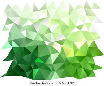 Light Green vector abstract polygonal template. Colorful illustration in abstract style with gradient. The completely new template can be used for your brand book.