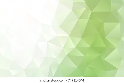 Light Green vector abstract polygonal background. Colorful illustration in abstract style with gradient. Brand-new style for your business design.