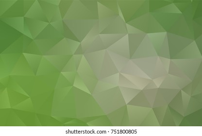 Light Green vector abstract polygonal template. Colorful abstract illustration with gradient. Brand-new style for your business design.