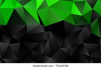 Light Green vector abstract polygonal background. Glitter abstract illustration with an elegant design. The elegant pattern can be used as part of a brand book.