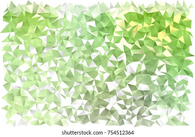 Light Green vector abstract polygonal template. An elegant bright illustration with gradient. The textured pattern can be used for background.