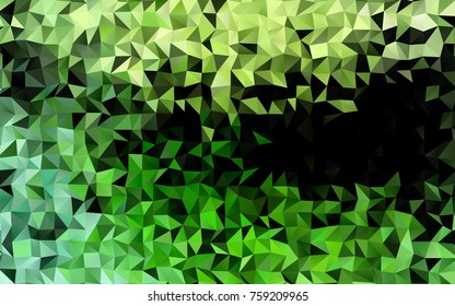 Light Green vector abstract polygonal template. A sample with polygonal shapes. Brand-new style for your business design.