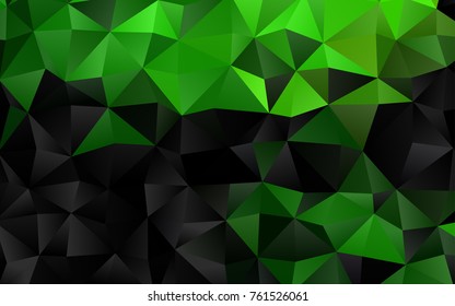 Light Green vector abstract polygonal pattern. Creative geometric illustration in Origami style with gradient. The completely new template can be used for your brand book.