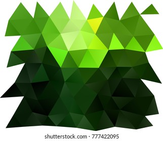 Light Green vector abstract polygonal pattern. A sample with polygonal shapes. Triangular pattern for your business design.