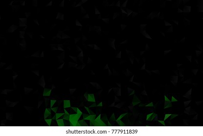 Light Green vector abstract polygonal template. Modern geometrical abstract illustration with gradient. Brand-new style for your business design.
