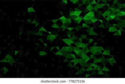Light Green vector abstract polygonal background. Colorful illustration in abstract style with gradient. The template can be used as a background for cell phones.