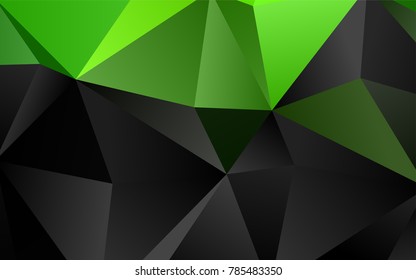 Light Green vector abstract polygonal pattern. A sample with polygonal shapes. A completely new template for your business design.